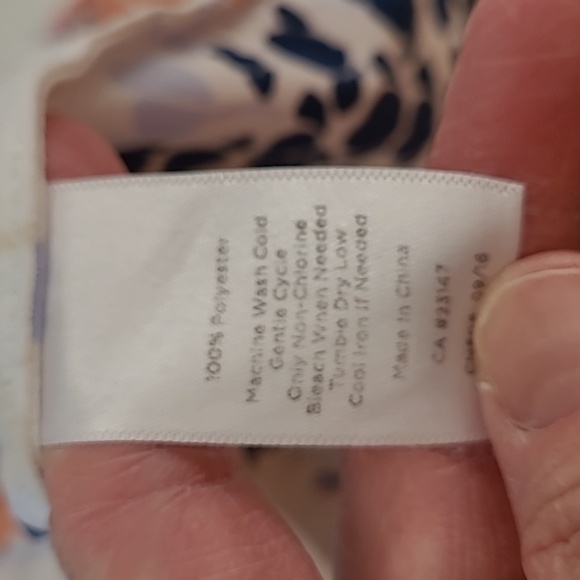 Talbots Floral V-Neck Sleeveless Blouse Size 14 - Picture 4 of 6